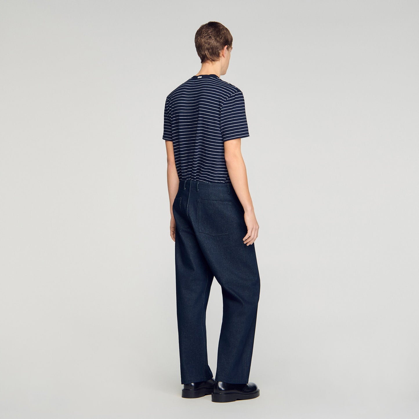 Raw barrel jeans