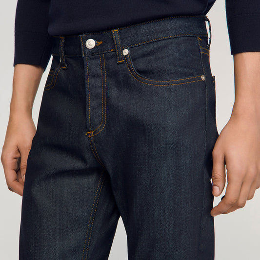 Raw slim-fit jeans