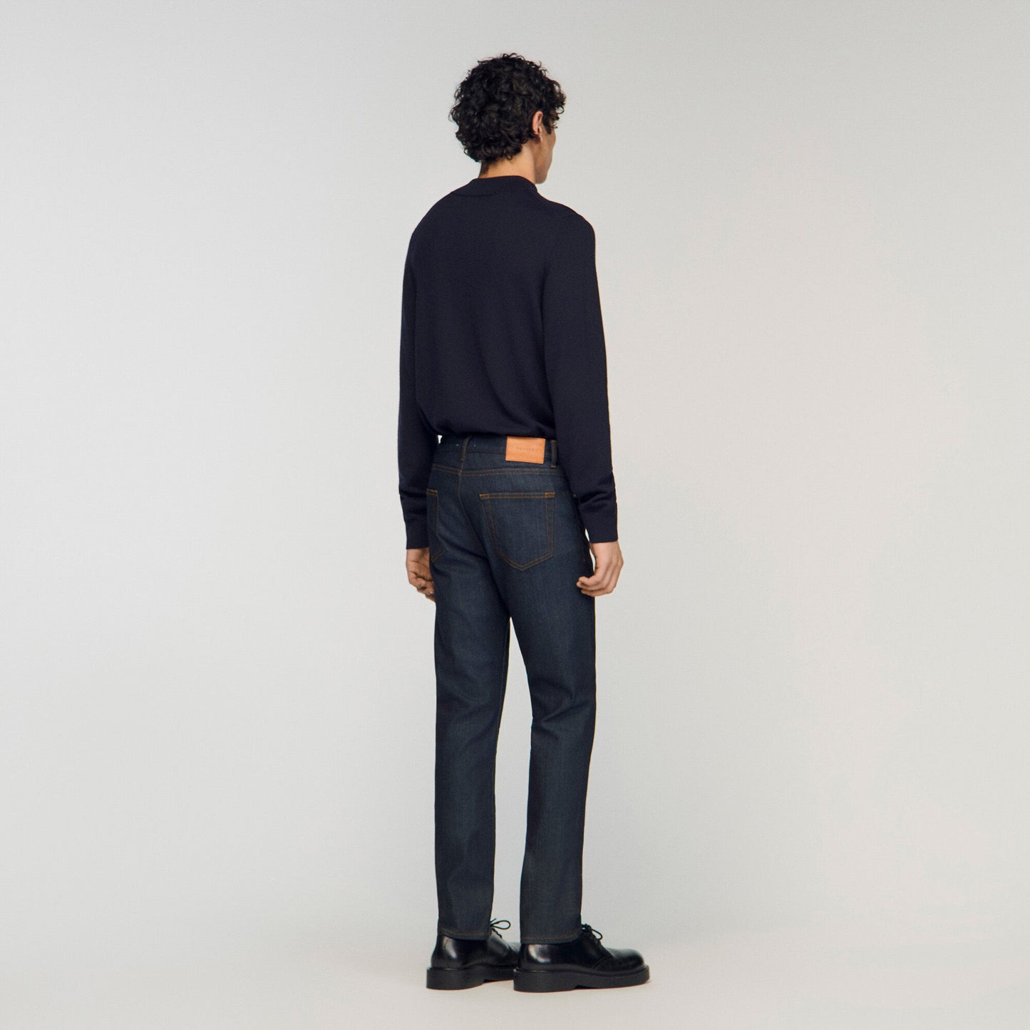 Raw slim-fit jeans