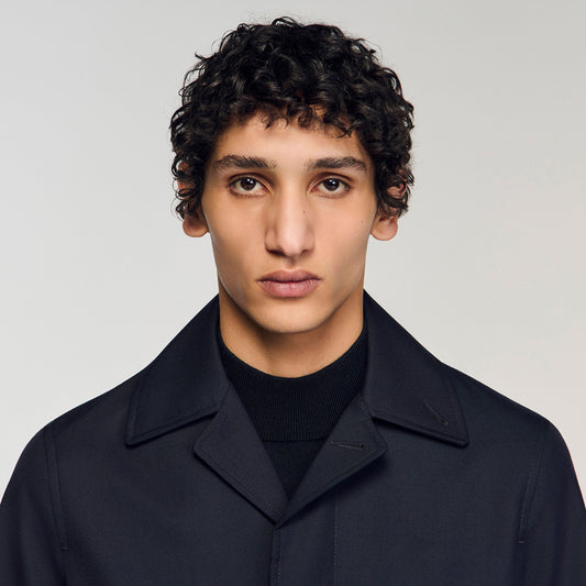 Waterproof technical fabric coat