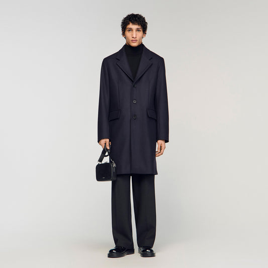 Wool and cashmere coat