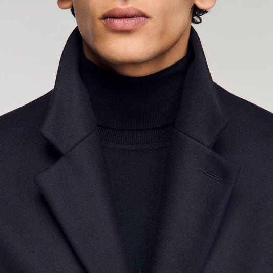 Wool and cashmere coat