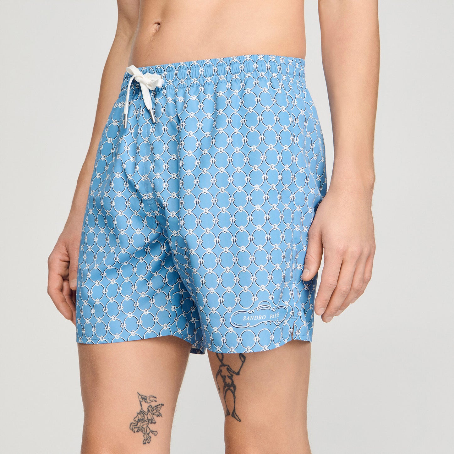 Chain print swim shorts