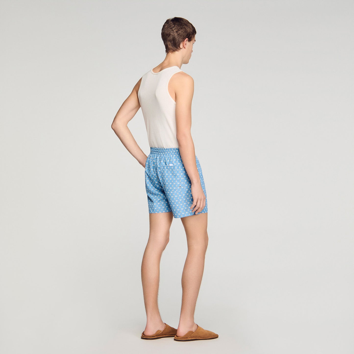 Chain print swim shorts