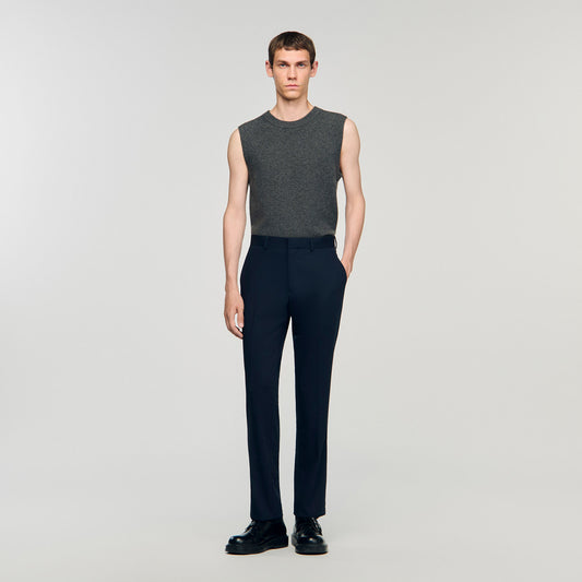 Wide-leg suit trousers