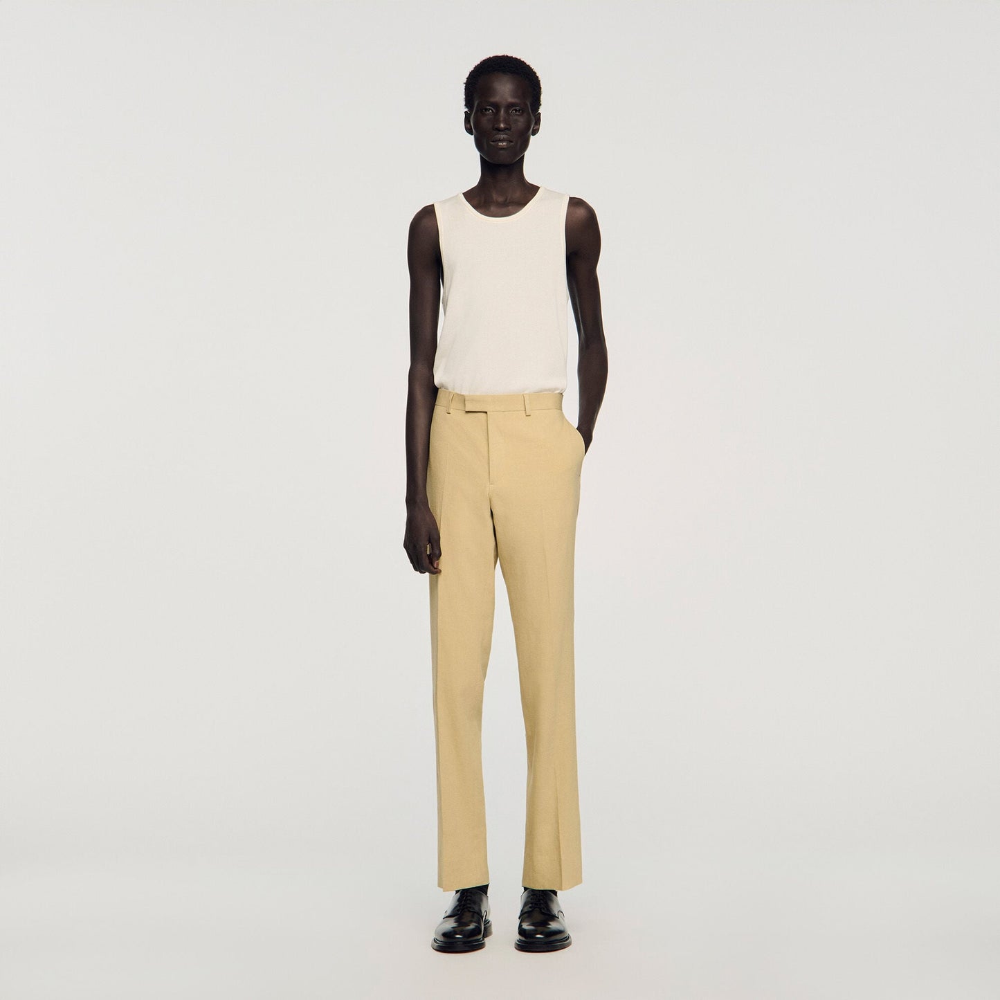 Linen suit trousers