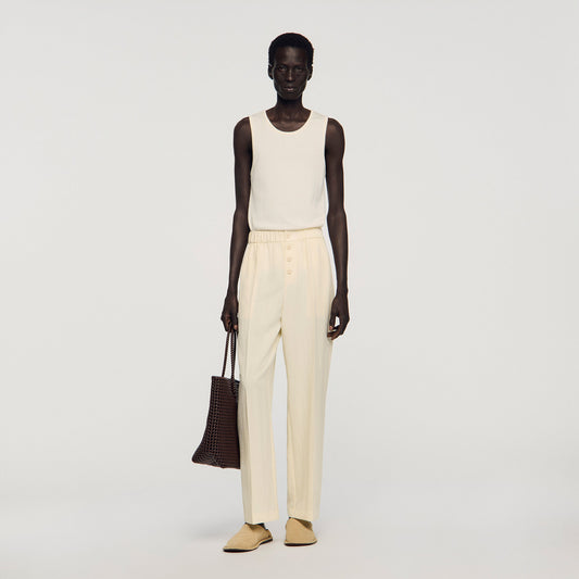 Flowing elasticated trousers