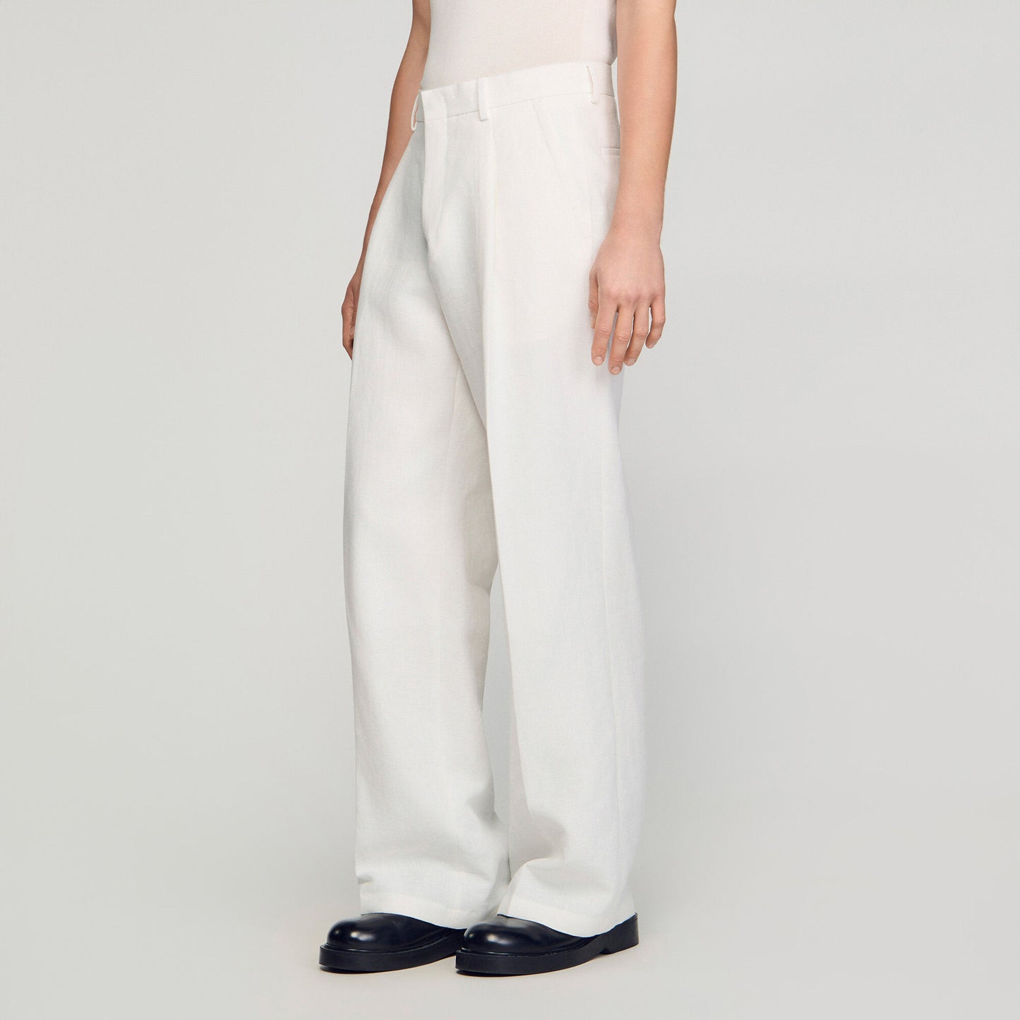 Linen suit trousers