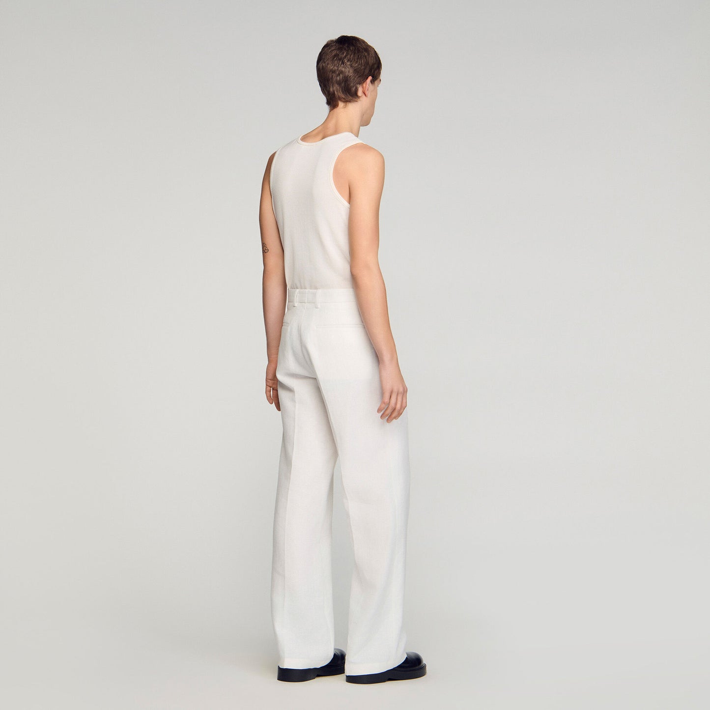 Linen suit trousers