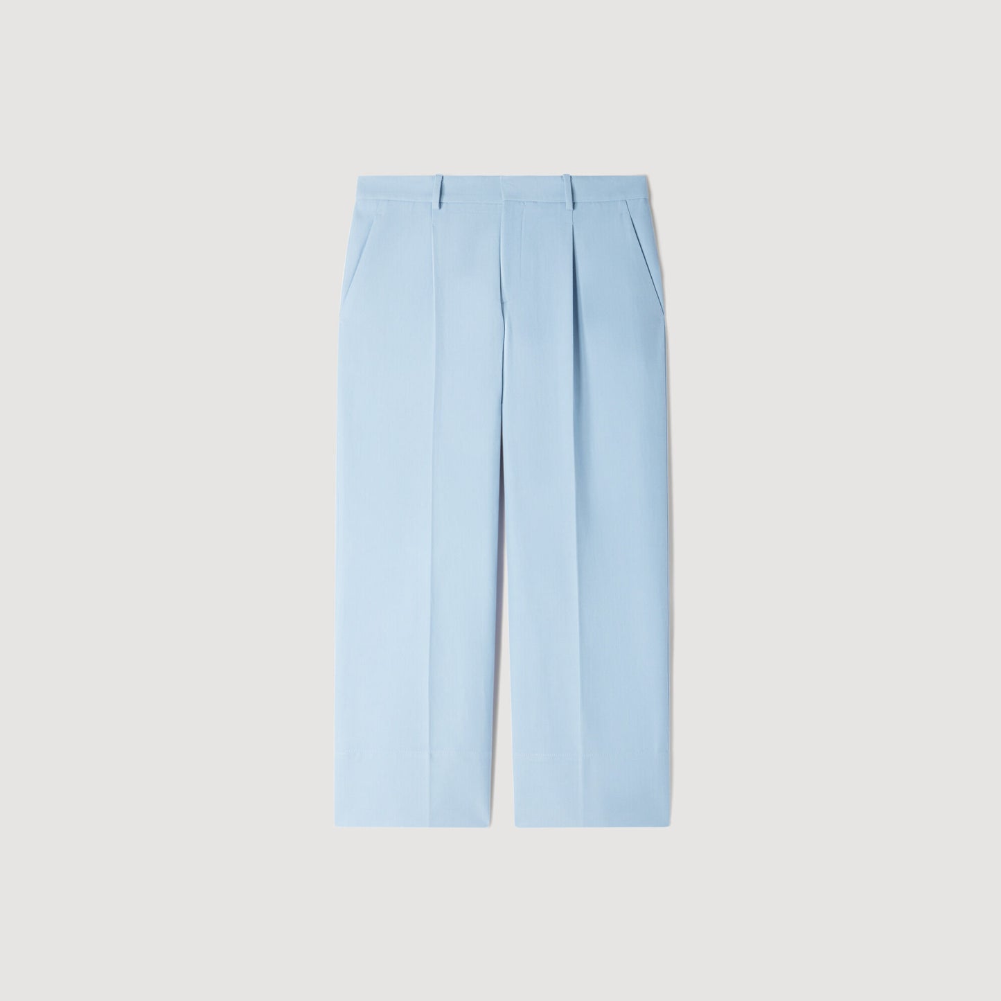 Wide-leg trousers with creases