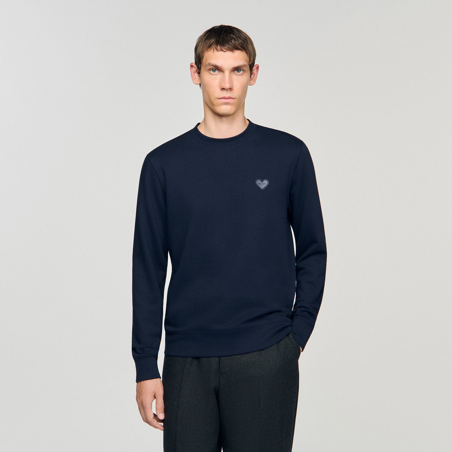 Heart patch sweatshirt