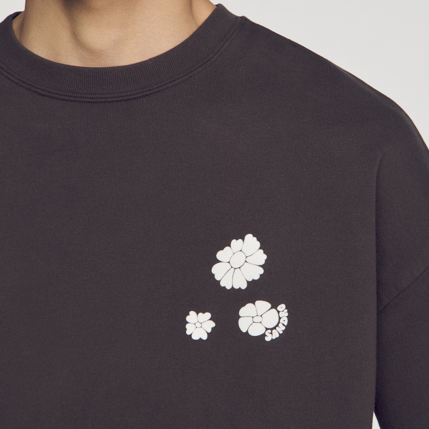 Oversized floral sweatshirt