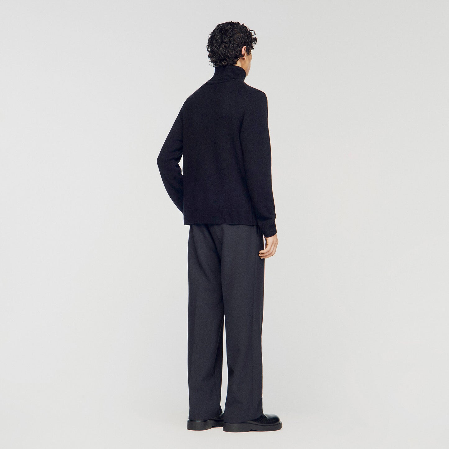 Wool and cashmere turtleneck jumper
