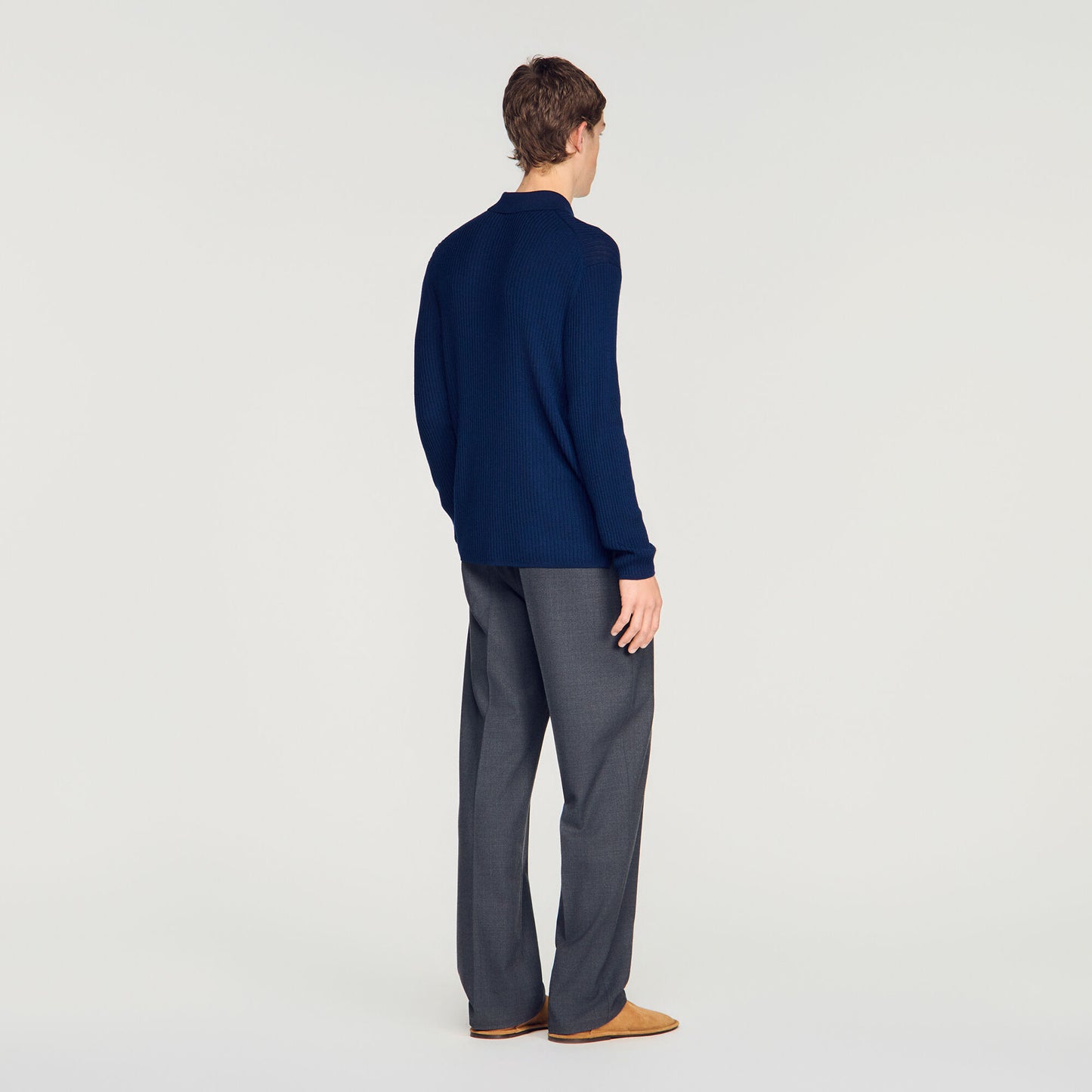Rib knit shirt