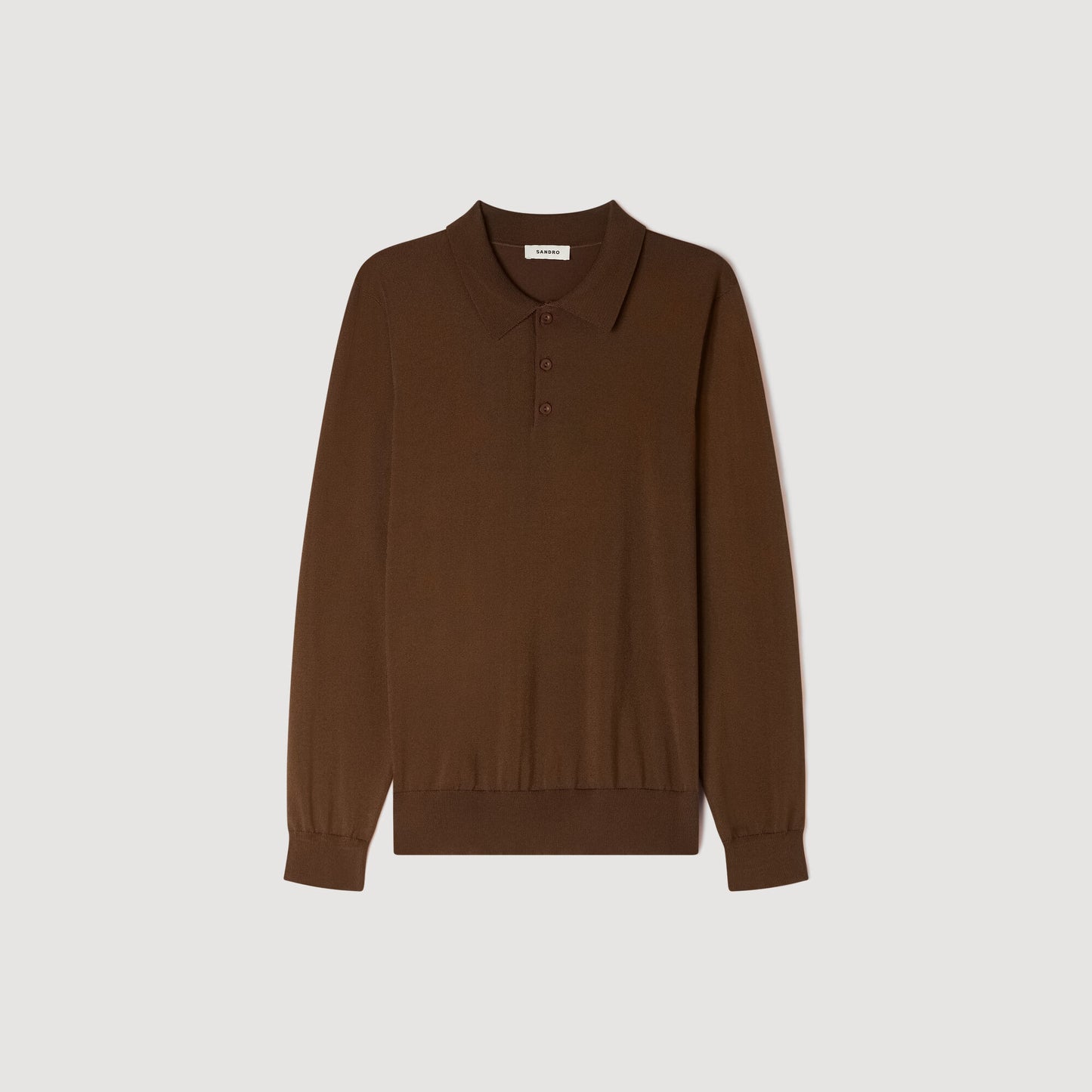 Knit polo shirt