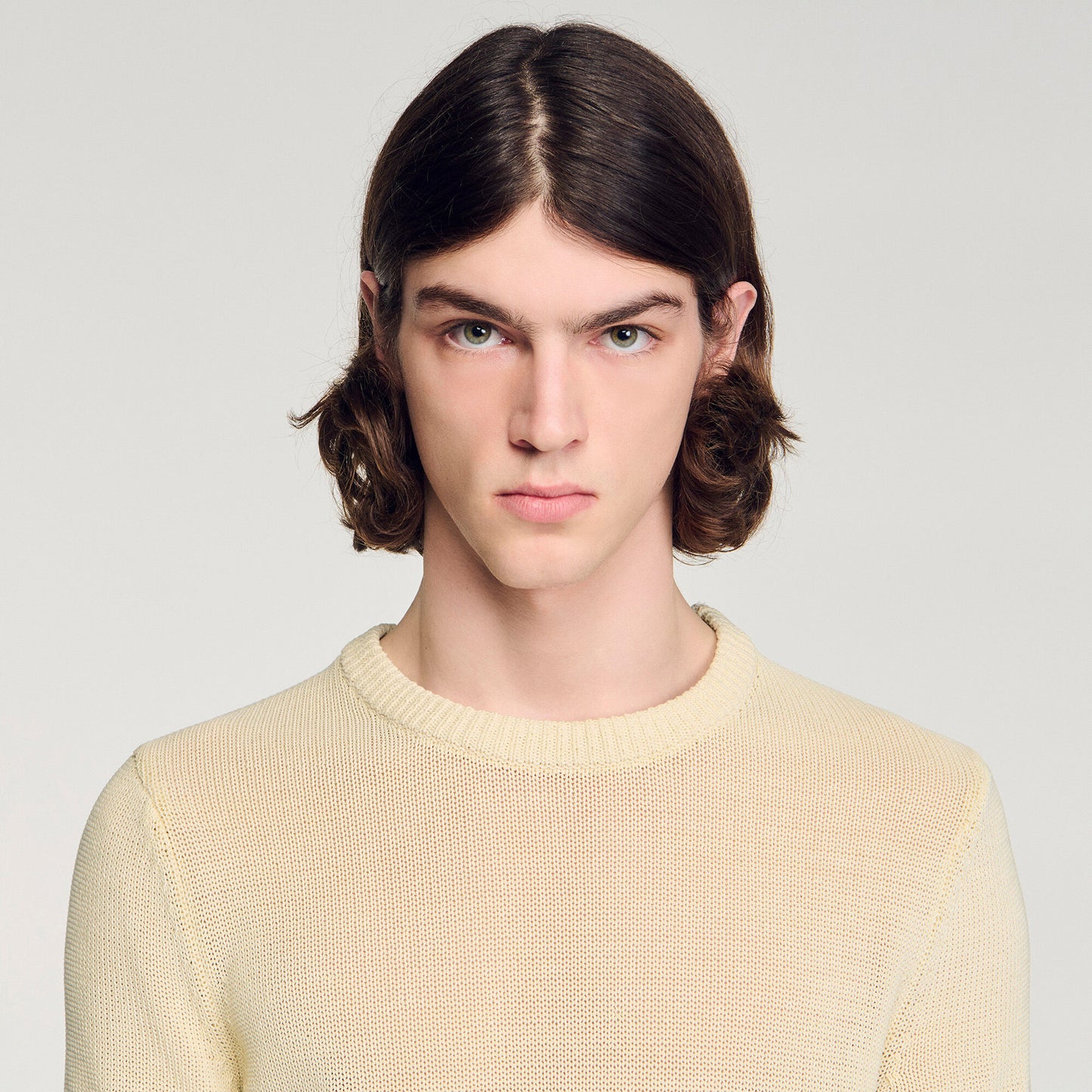Fine knit T-shirt