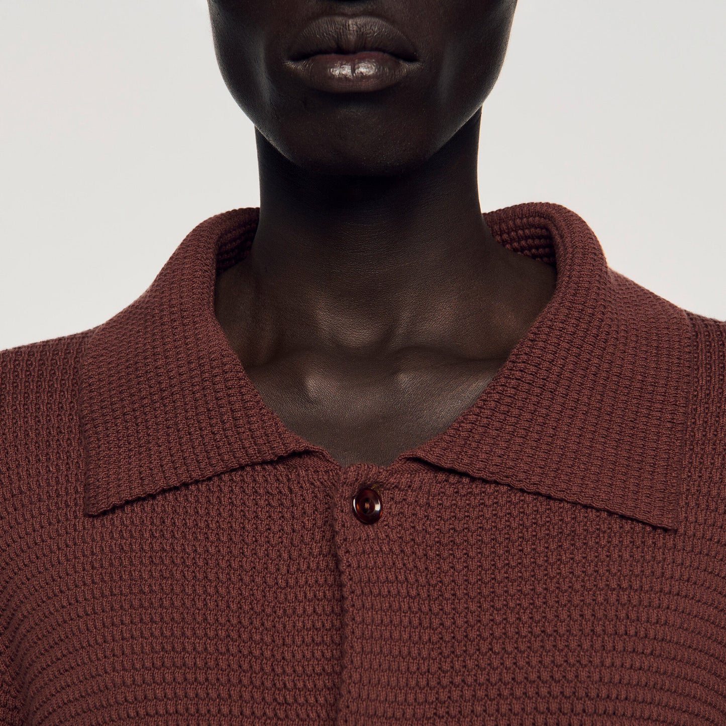 Waffle-knit shirt
