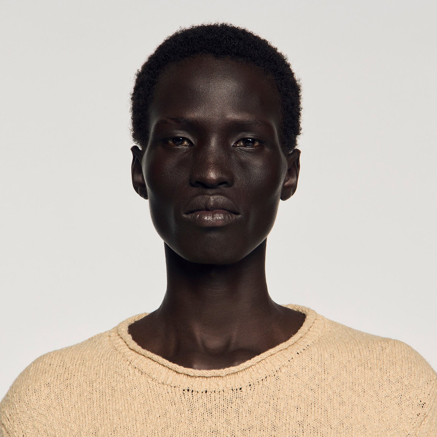 Boucl¨¦ cotton jumper