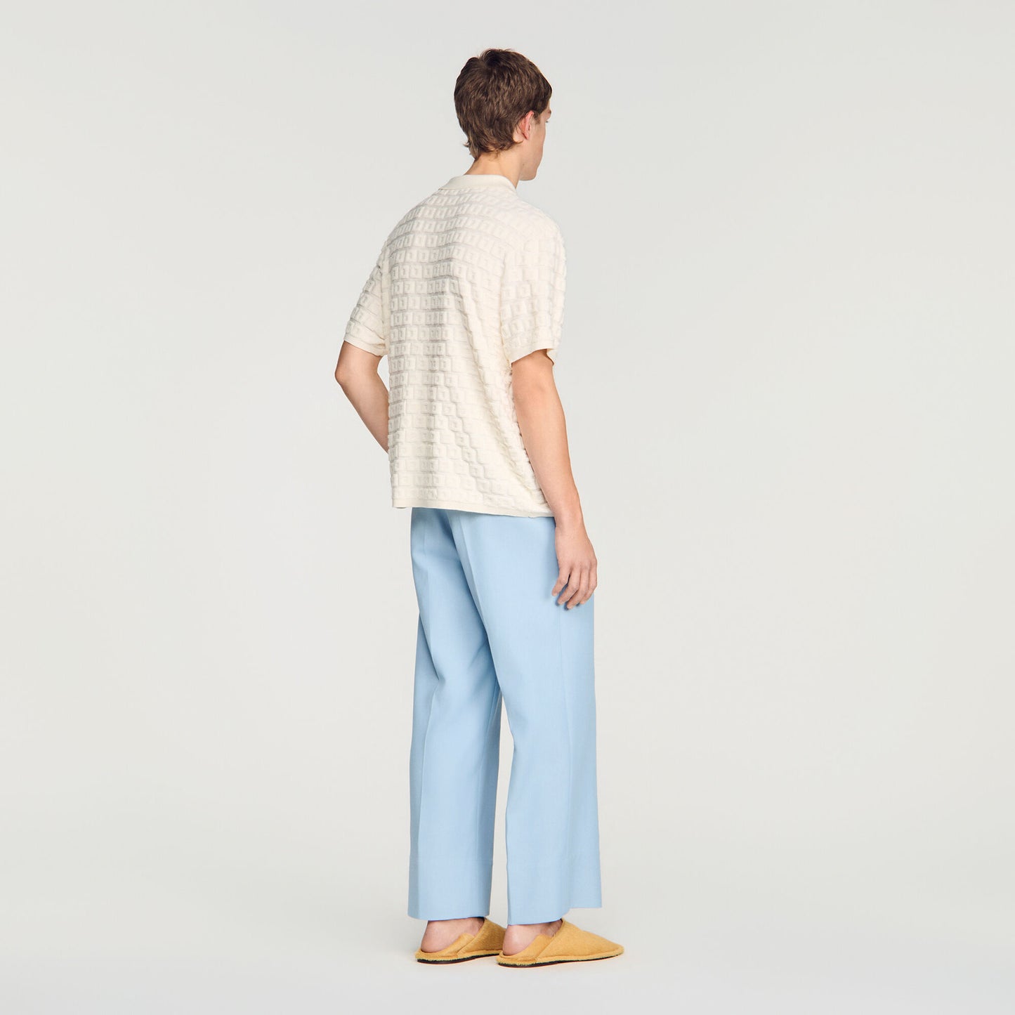 Terry knit cardigan