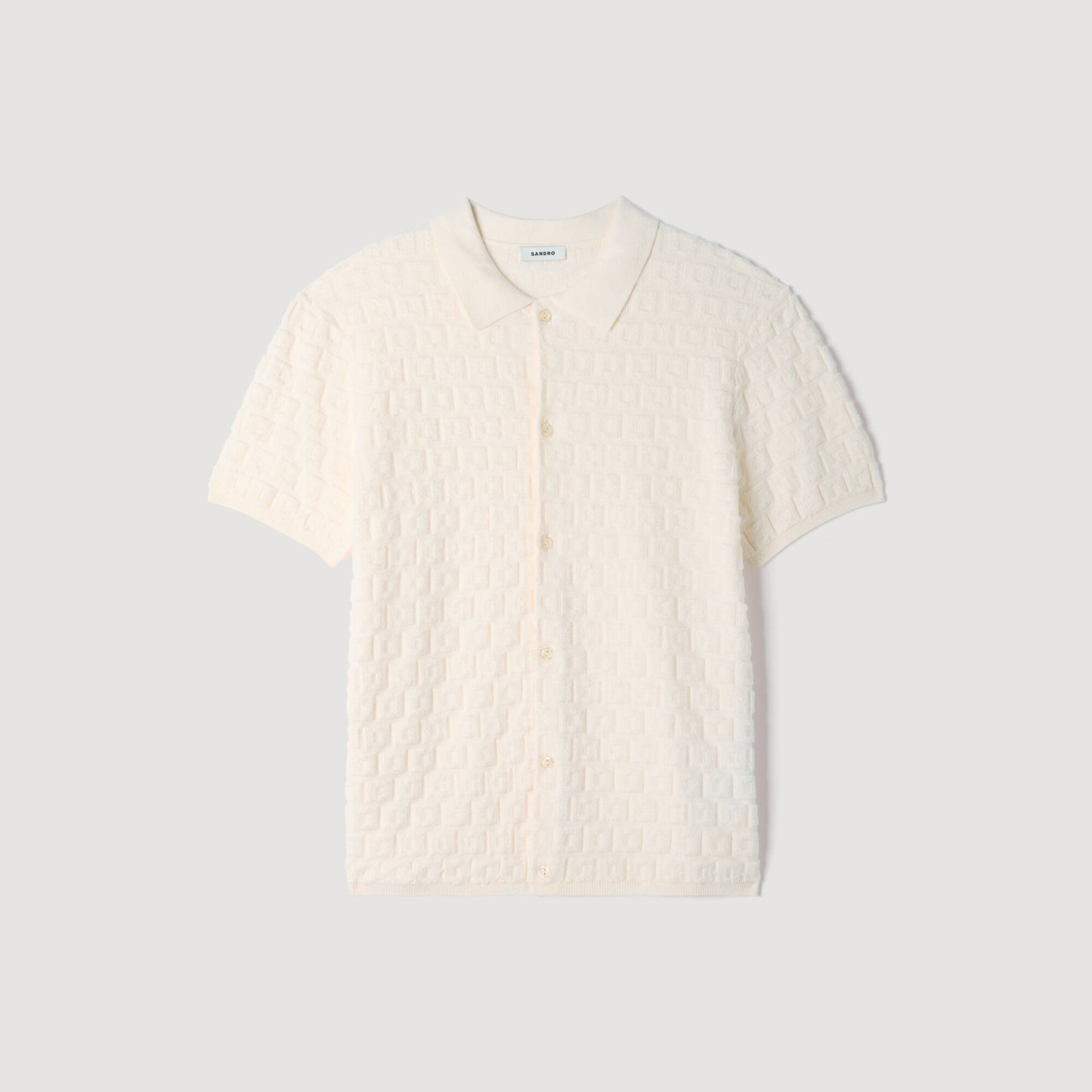 Terry knit cardigan