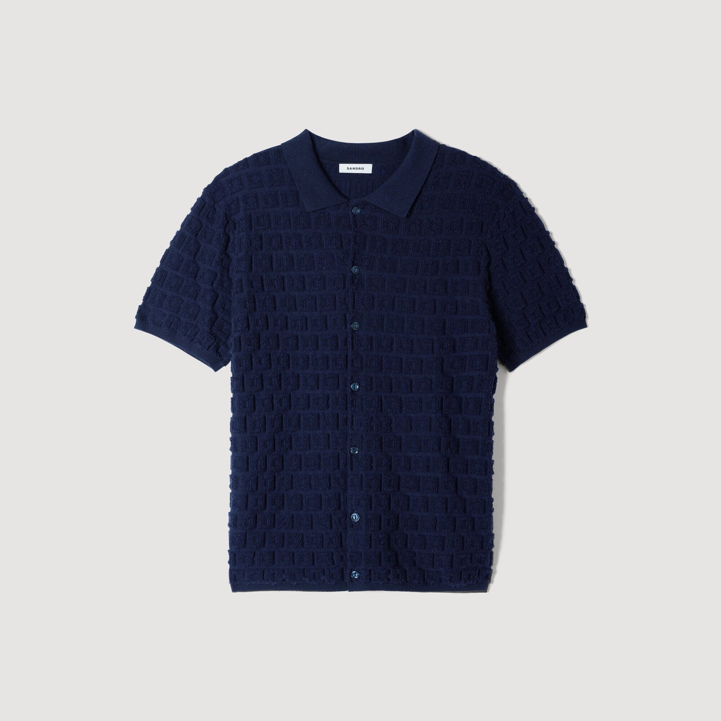 Terry knit cardigan
