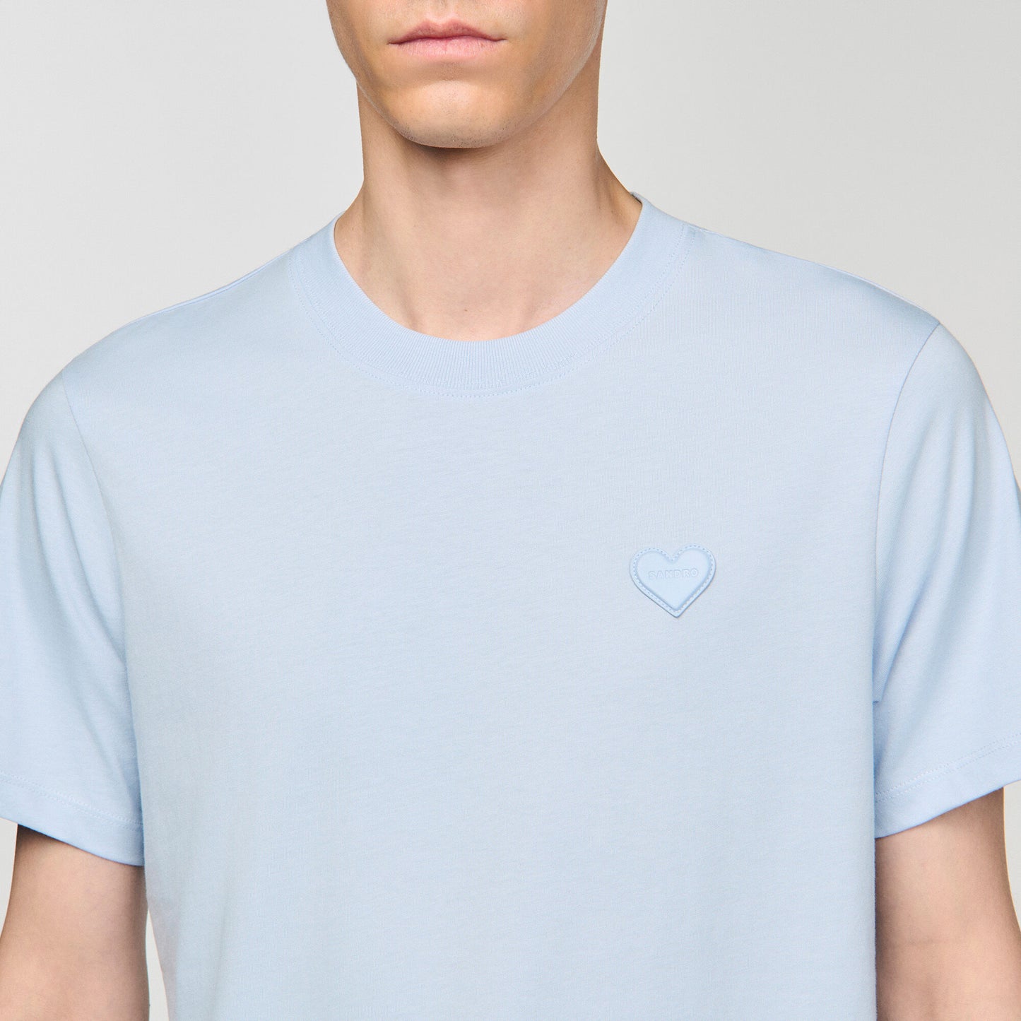 T-shirt with heart patch