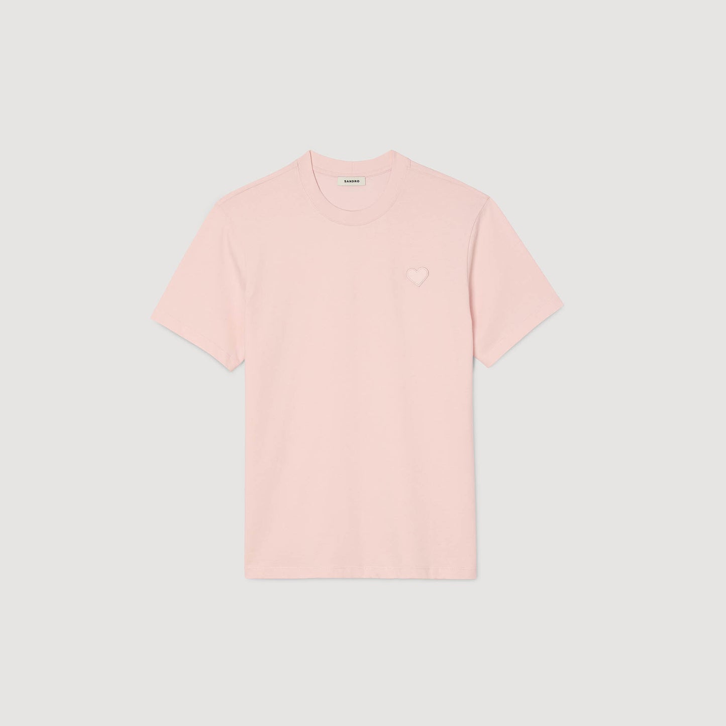 T-shirt with heart patch