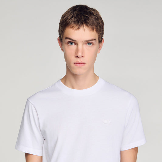 T-shirt with double S patch