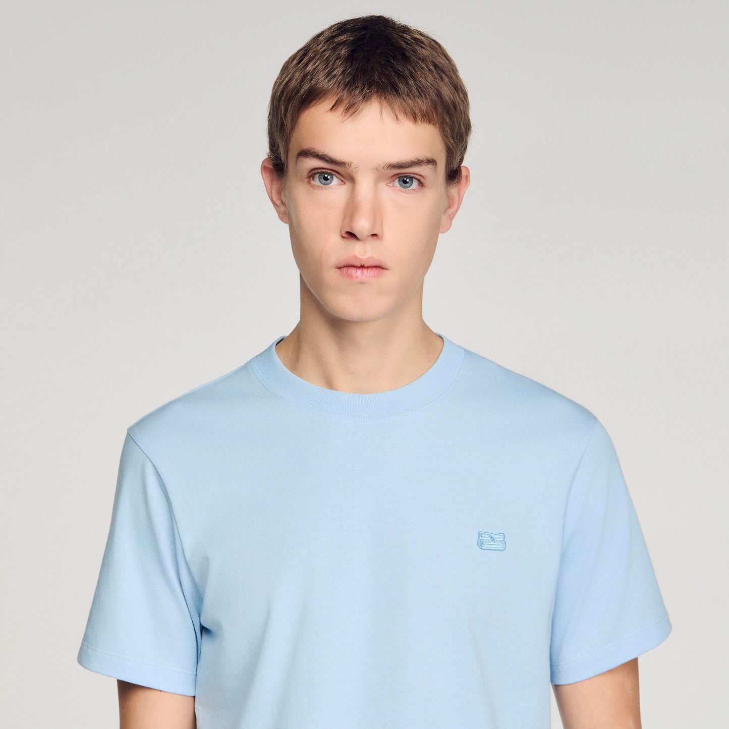 T-shirt with double S patch