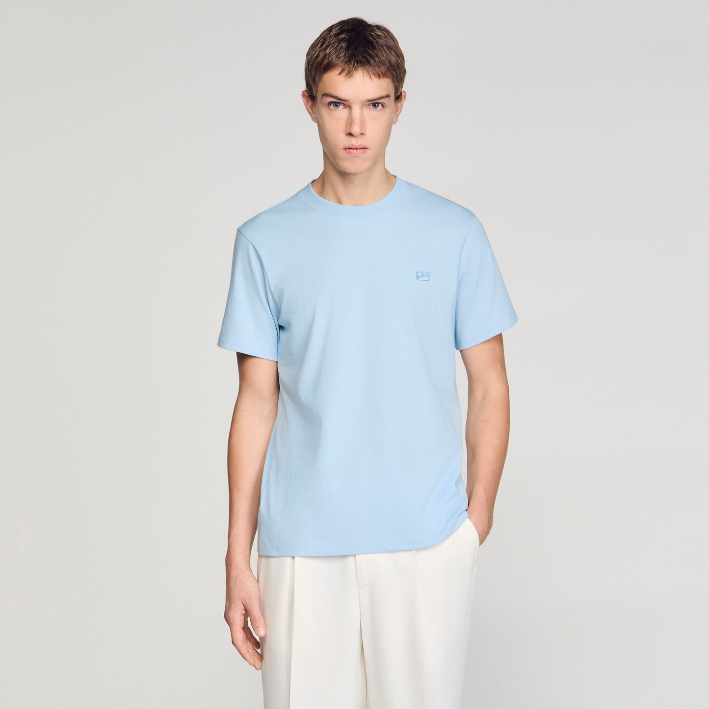 T-shirt with double S patch