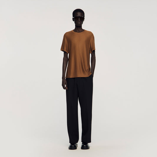 Piqu¨¦-effect T-shirt