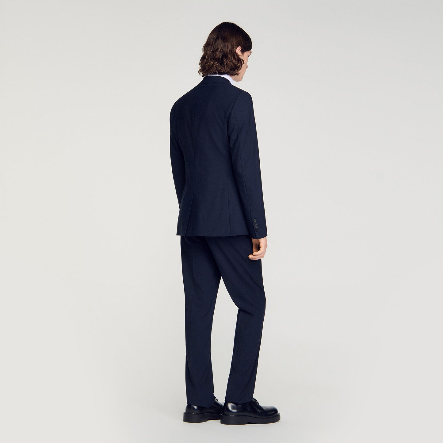 Micro check suit jacket