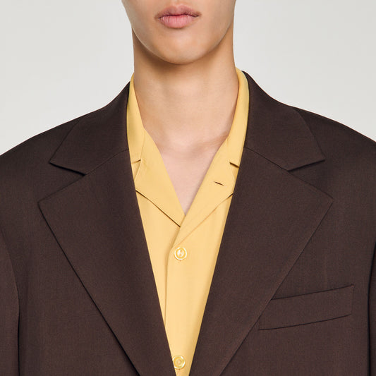 Oversized wool jacket
