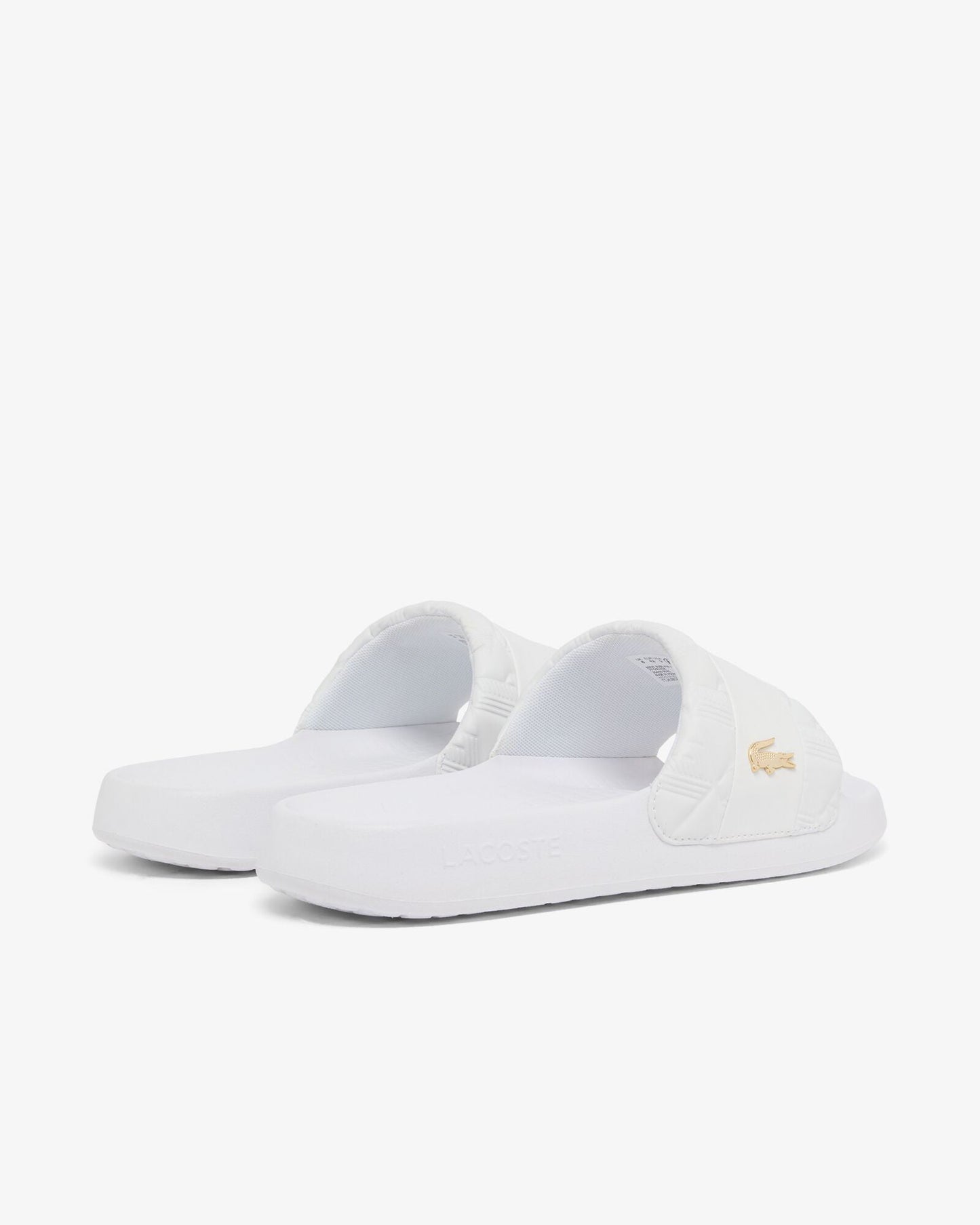 Serve Hybrid Monogram Slides - White/White 21G