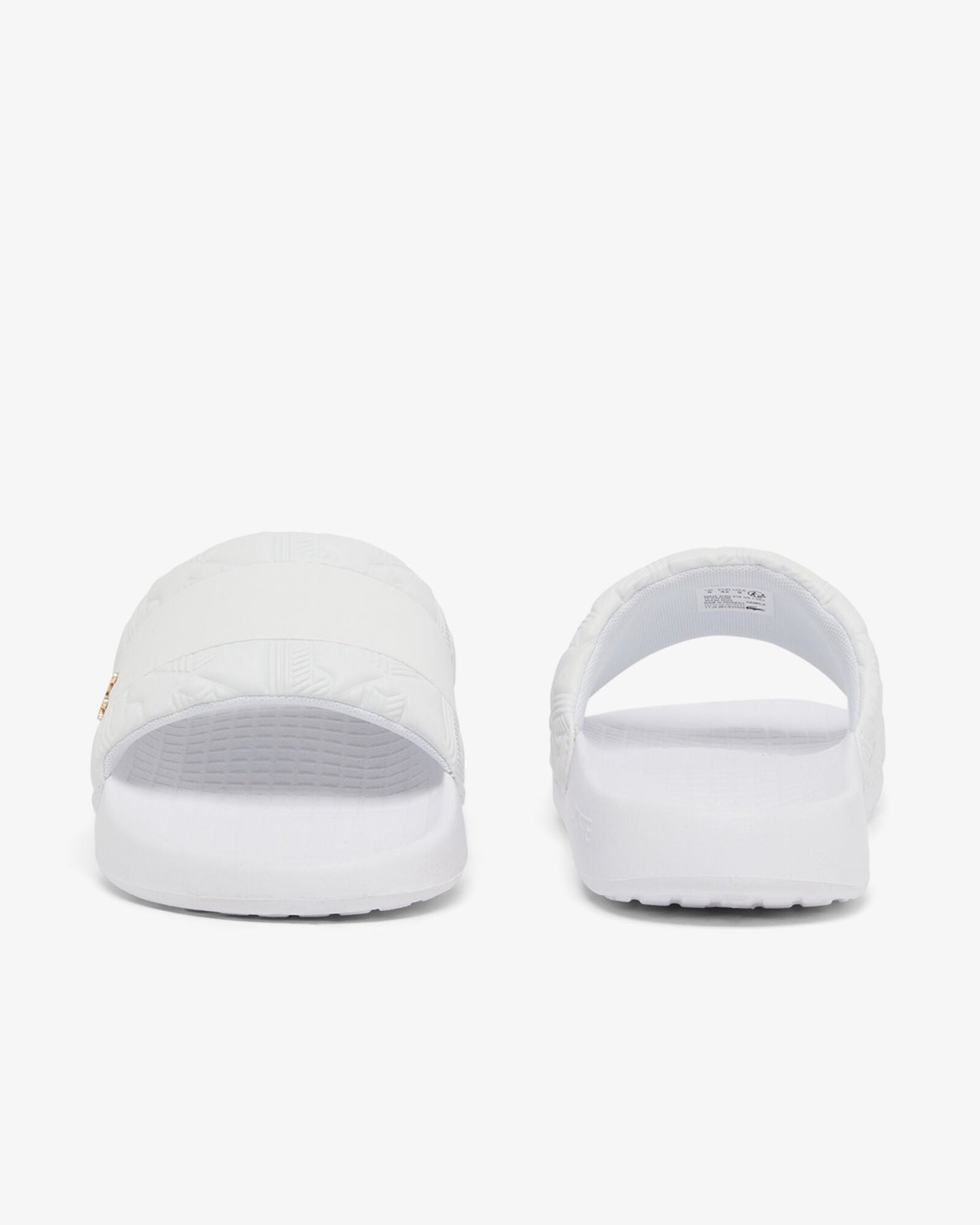 Serve Hybrid Monogram Slides - White/White 21G