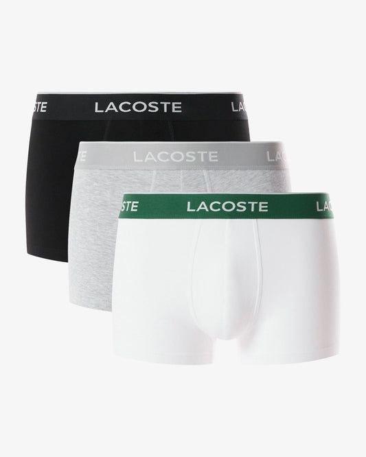 3-Pack of Mens Trunks - Black/White-Silver Chine NUA