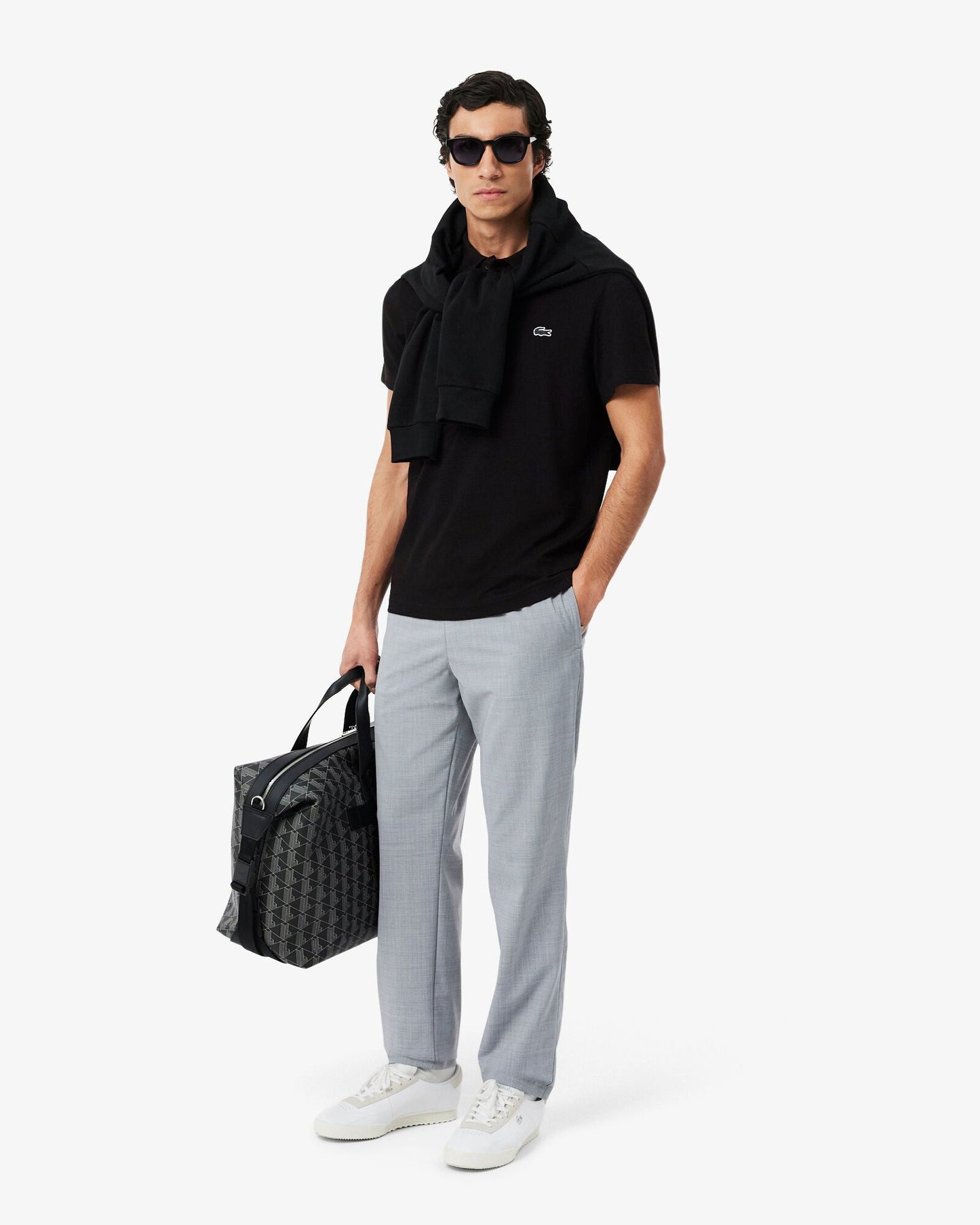 Short Sleeved Mens Polo Shirt - Black 031