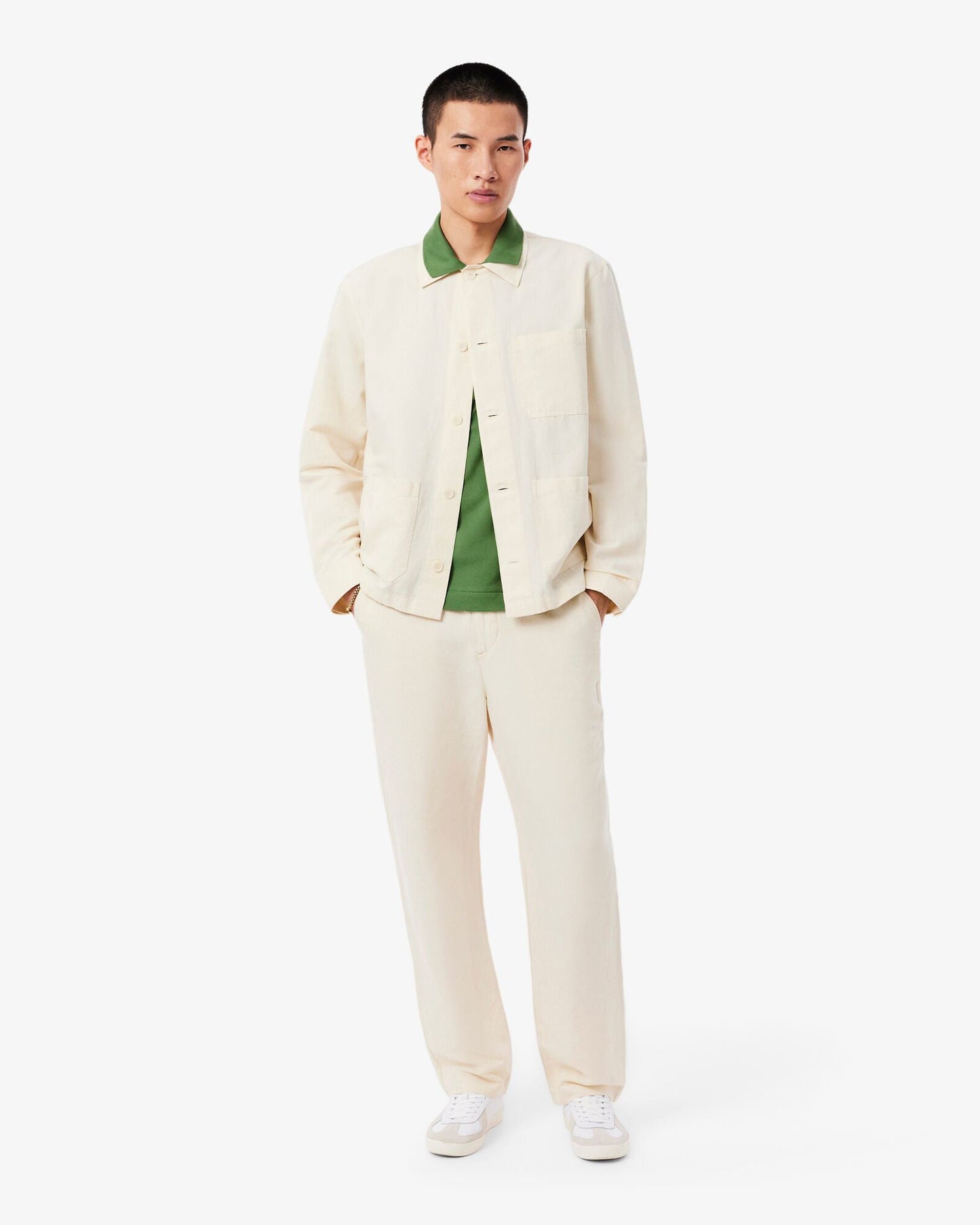 Classic Fit L.12.12 Mens Short Sleeve Polo Shirt - Lamb's Lettuce 02M