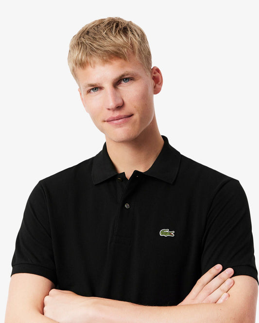 Classic Fit L.12.12 Mens Short Sleeve Polo Shirt - Black 031