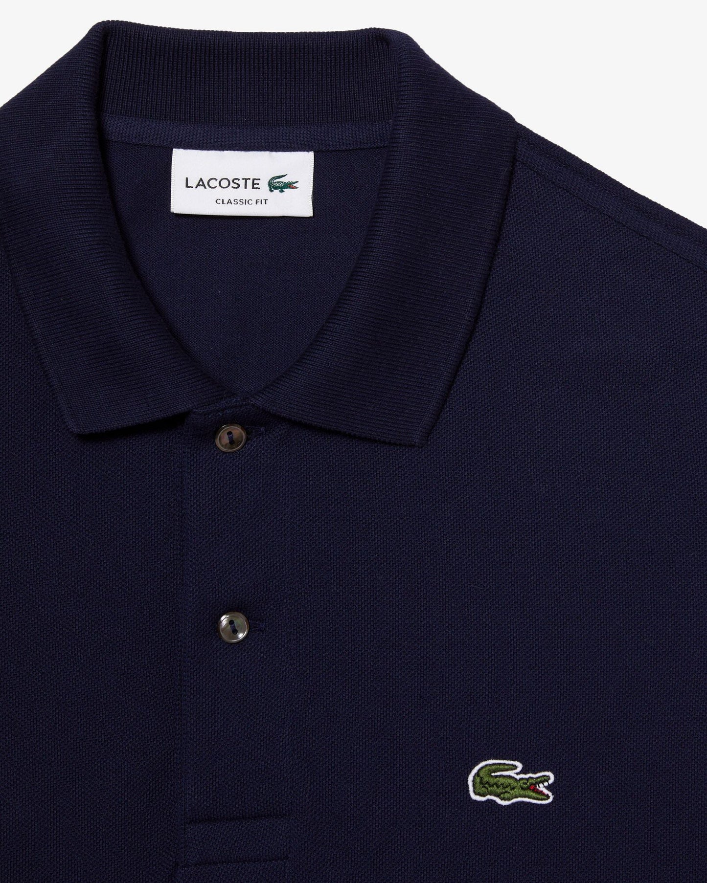 Original L.12.12 Mens Long Sleeve Cotton Polo Shirt - Navy Blue 166