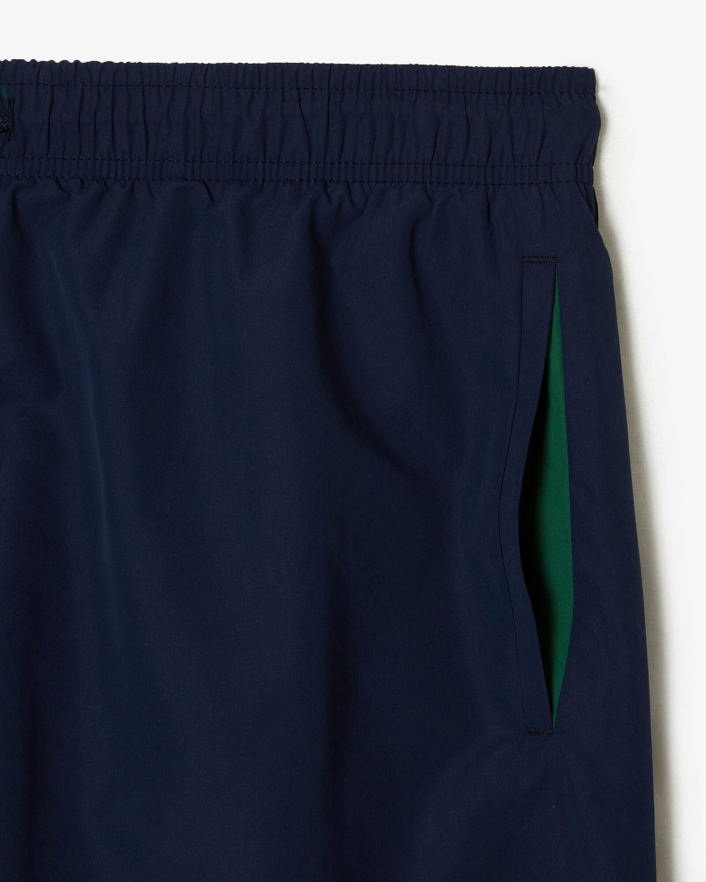 Mens Light Quick-Dry Swim Shorts - Navy Blue/Green 802
