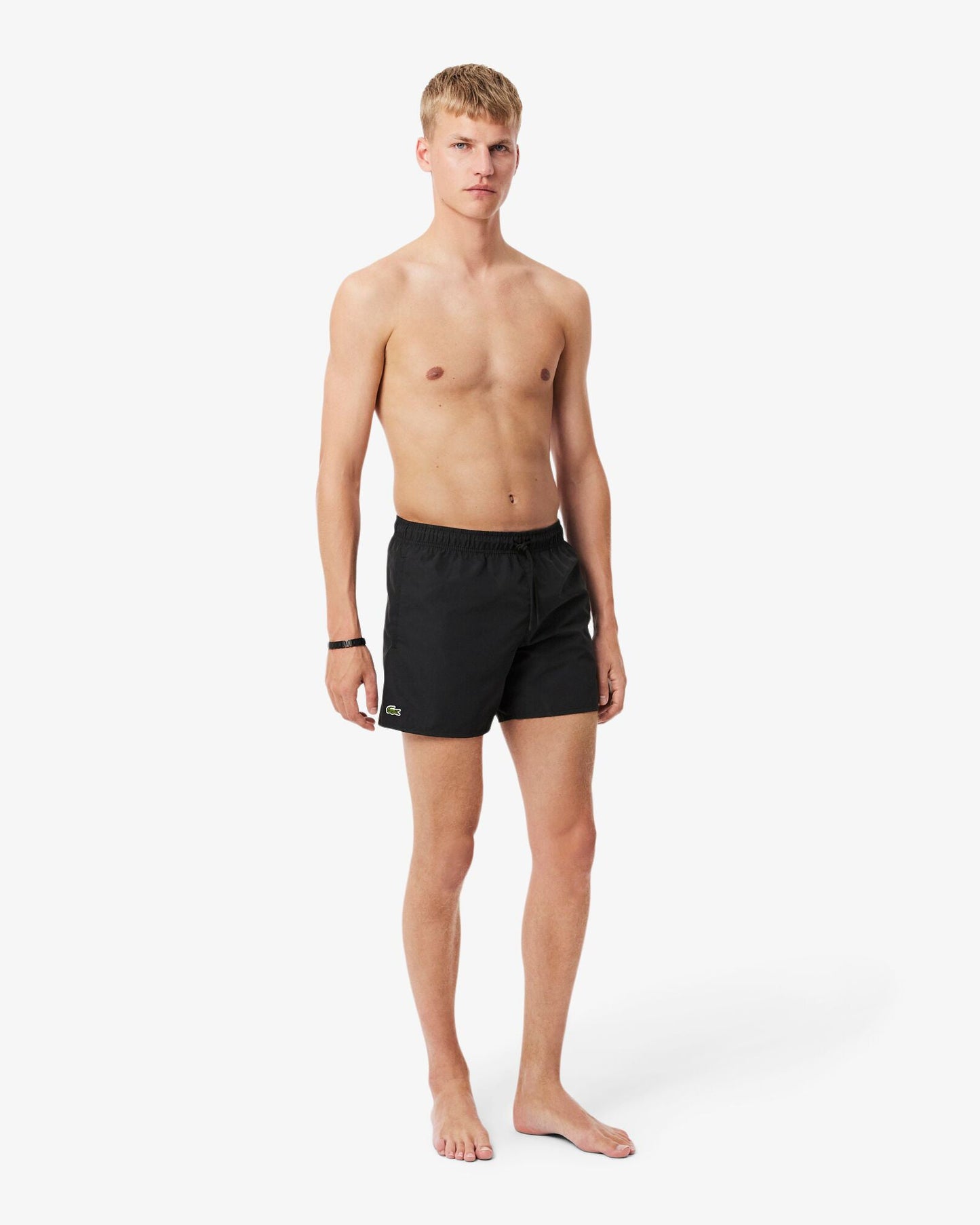 Mens Light Quick-Dry Swim Shorts - Black/Green 964
