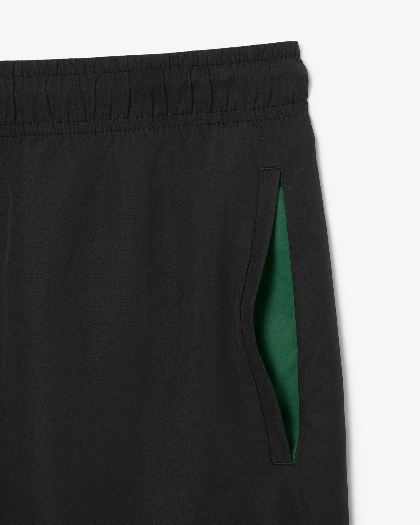 Mens Light Quick-Dry Swim Shorts - Black/Green 964