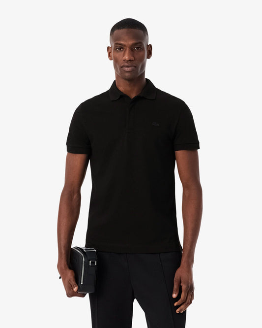 Smart Paris Mens Stretch Cotton Polo Shirt - Black 031