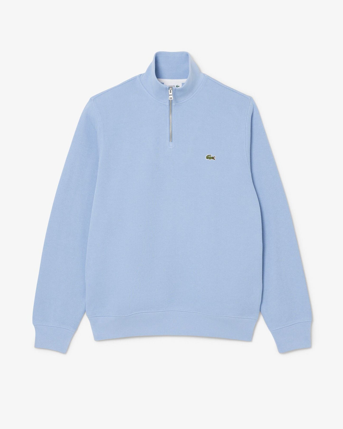 Zippered Stand-Up Collar Cotton Sweatshirt - Aphylla AEY