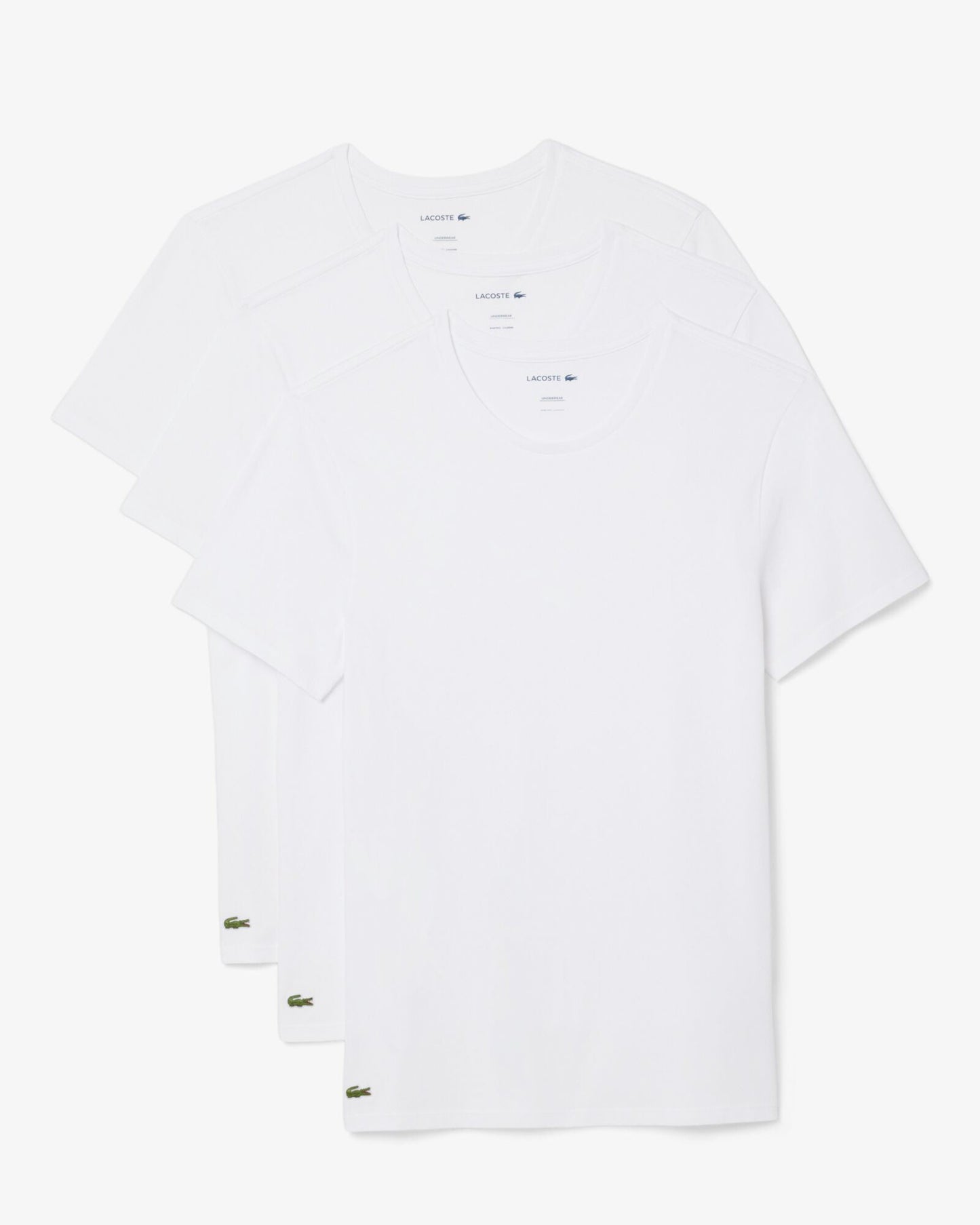 Mens 3-Pack Plain Mens T-Shirts - White 001