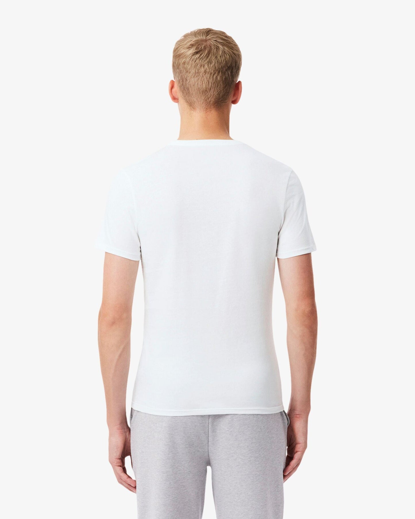Mens 3-Pack Plain Mens T-Shirts - White/Silver Chine-Black BXY