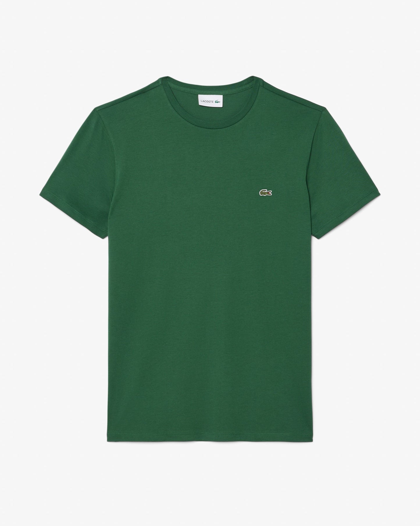 Mens Crew Neck Pima Cotton Jersey T-Shirt - Green 132