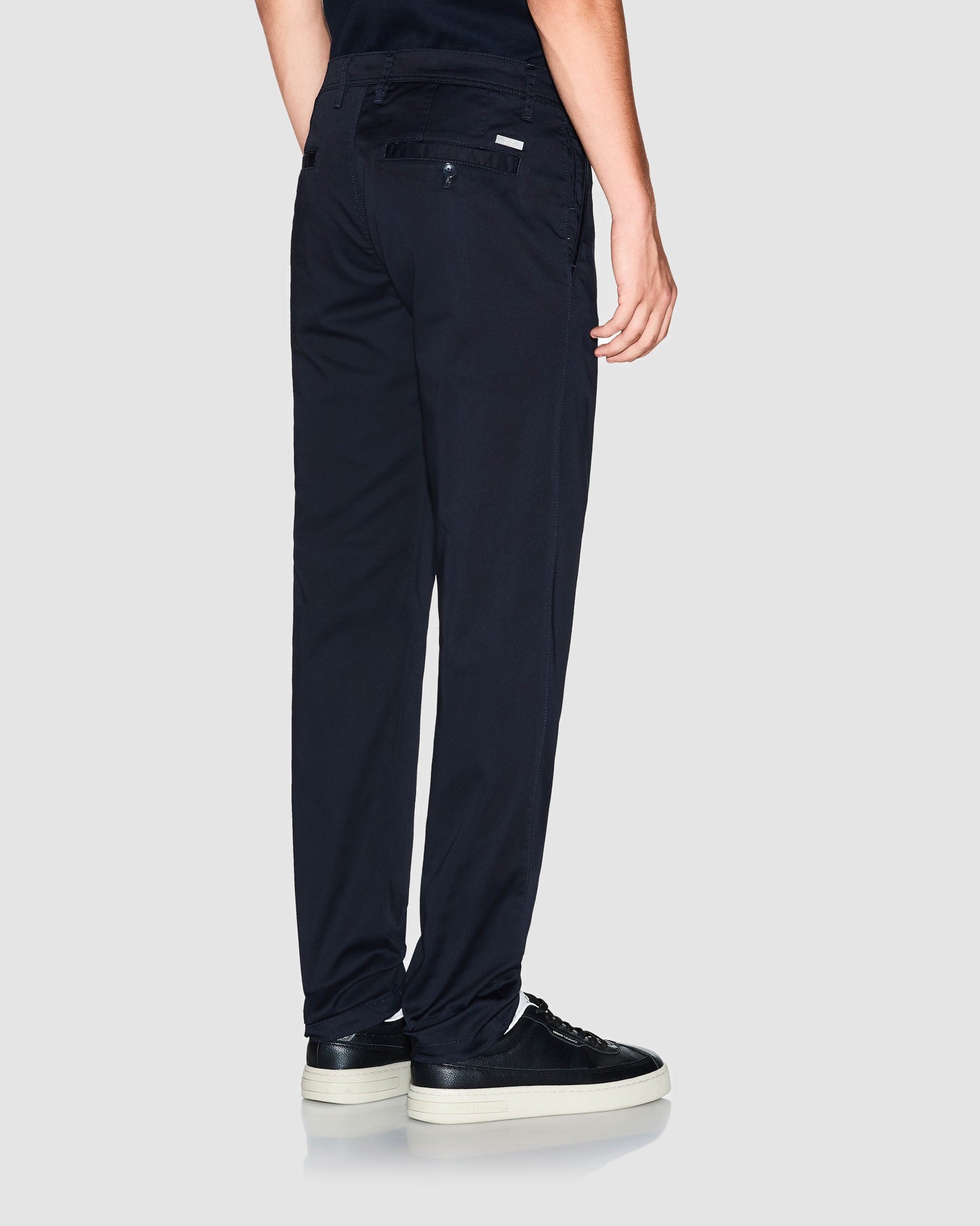 Mens Stretch Cotton Chinos - Deep Navy UB101