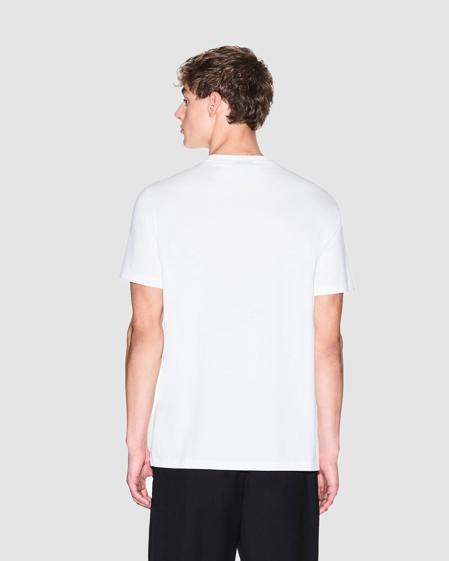 Mens Graphic Print T-Shirt - Off White U0009